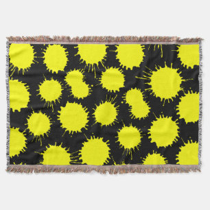 Manta Patrón de ranura - Amarillo sobre negro