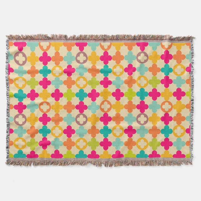 Manta Patrón de rosette medieval de época (Anverso)