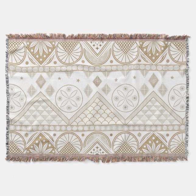 Manta Patrón de Seamless de Floral Geométrica Étnica 2 (Anverso)