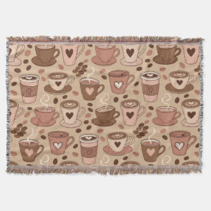 Manta Patrón de taza de café acogedor (1)