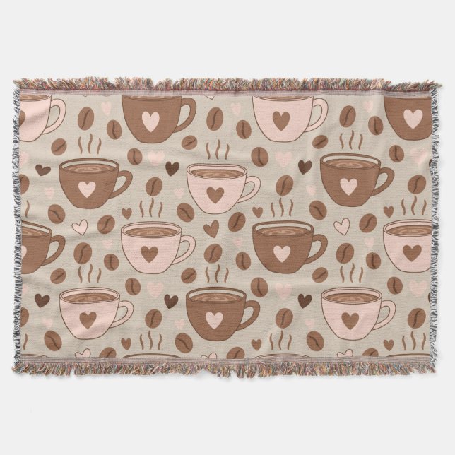 Manta Patrón de taza de café acogedor (11) (Anverso)