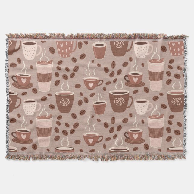 Manta Patrón de taza de café acogedor (4) (Anverso)