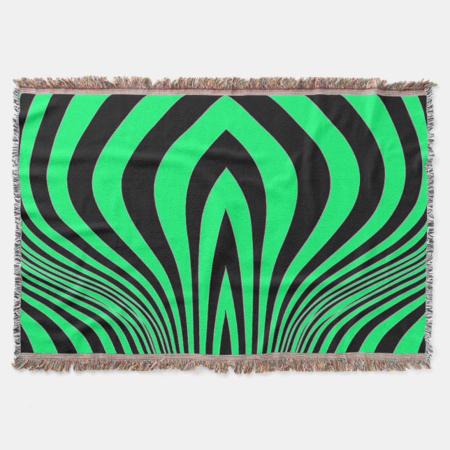 Manta Patrón de textura de impresión de piel de cebra (Anverso)