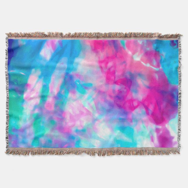 Manta Patrón de tinte azul rosado de Guay Artsy Girly (Anverso)