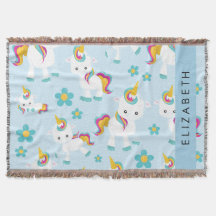 Patrón De Unicornios, Unicornios Cutos, Su Nombre