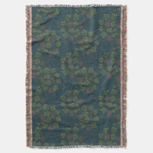 Manta Patrón de vid de uva de William Morris
