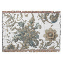 Patrón Dusky Blue Floral Brocade