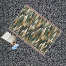 Manta Patrón elegante de árbol de pino | Bosque ruso