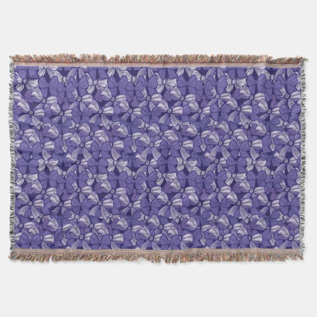 Manta Patrón elegante de arco morado (Anverso)