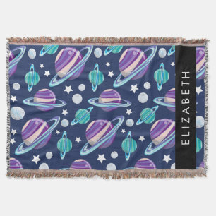 Manta Patrón espacial, planetas, estrellas, galaxia, tu