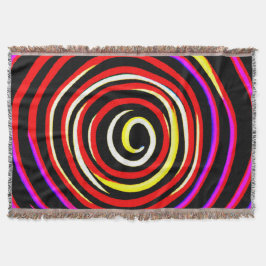 Manta Patrón espiral colorido