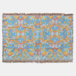 Manta Patrón excluyente azul de abstrack