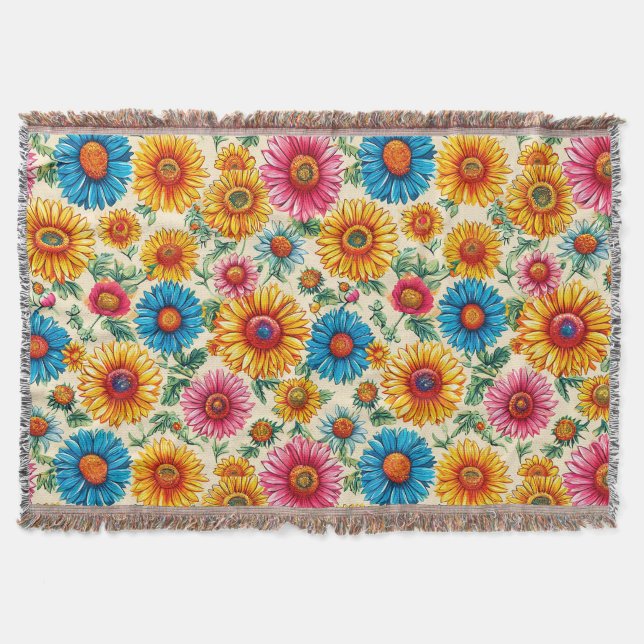 Manta Patrón floral (Anverso)