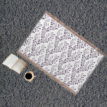 Patrón floral boho moderno ciruela blanco