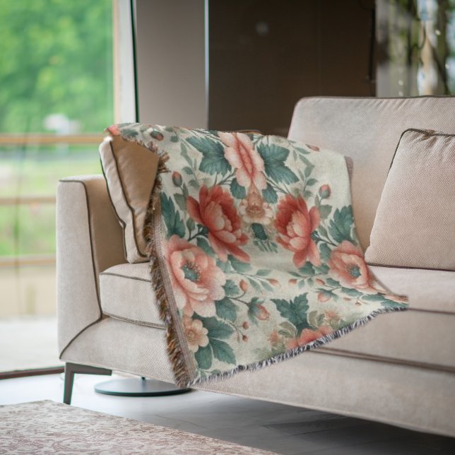 Manta Patrón floral de la cabaña de campo (Subido por el creador)