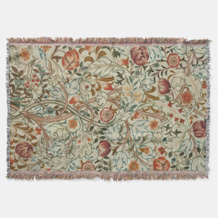 Manta Patrón floral de William Morris Acanthus Embroider
