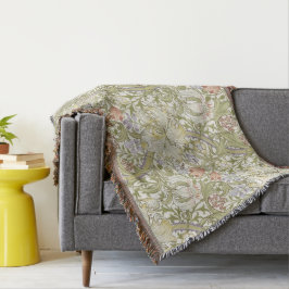 Manta Patrón floral de William Morris Lily Art Nouveau