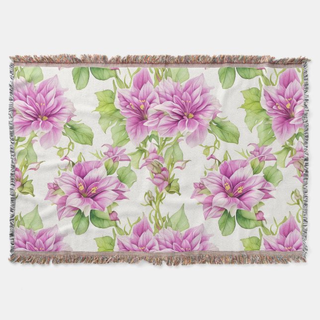 Manta Patrón floral I Flores de Lima (Anverso)