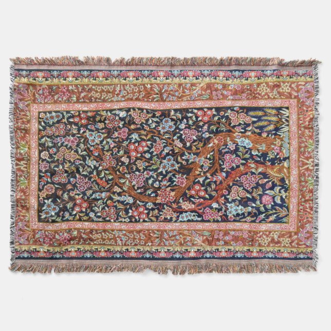 Manta Patrón floral turco persa oriental (Anverso)