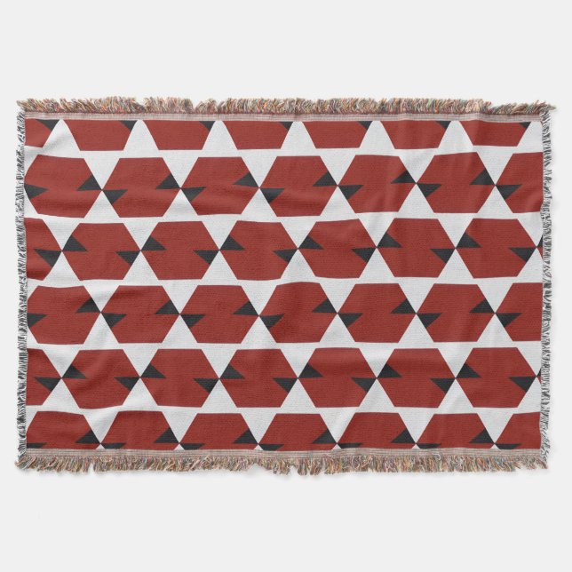 Manta Patrón geométrico de pulso urbano sin soldadura (Anverso)