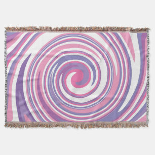 Manta Patrón giratorio rosa y morado