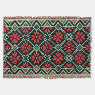 Manta Patrón ininterrumpido de folclore ucraniano Throw 