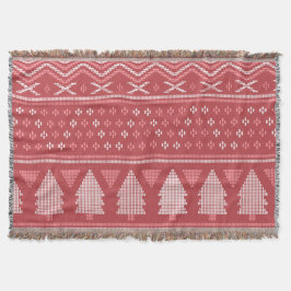 Manta Patrón moderno de árbol de navidad flojo