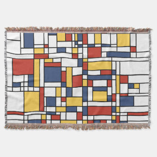 Manta Patrón Mondrian De Stijl
