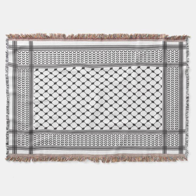 Manta Patrón palestino de Keffiyeh (Anverso)