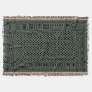 Manta Patrón palestino Keffiyeh Verde