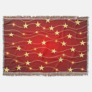 Manta Patrón rojo de rubí adorado por estrella