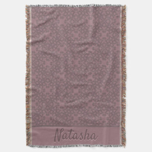 Manta Patrón Rosa de polvo personalizado