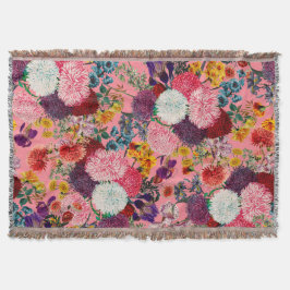 Manta Patrón rosa floral