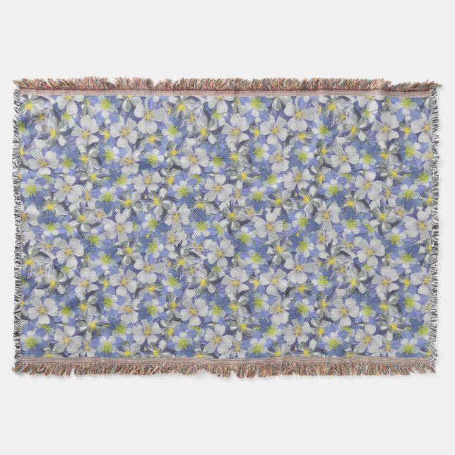 Manta Patrón sin costura de Columbines (Anverso)