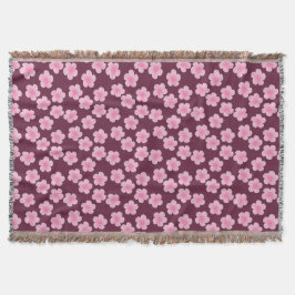 Manta Patrón sin foco de flor rosada frangipani