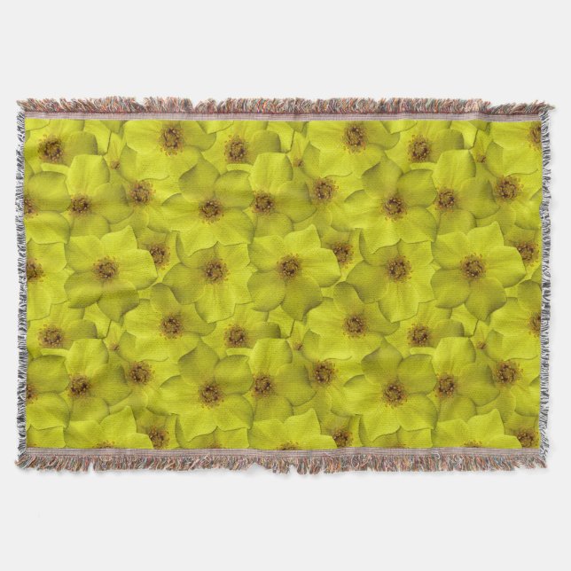 Manta Patrón sin soldadura de Shrubby Cinquefoil (Anverso)