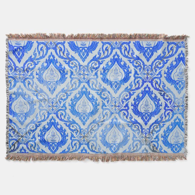 Manta Patrón tailandés: iglesia de cerámica. (Anverso)