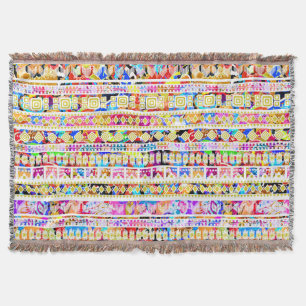Manta Patrón tribal azteca de colores lindo