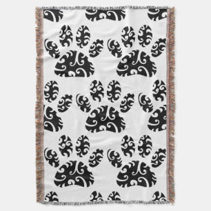 Manta Patrón tribal de impresión de garras de perro