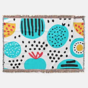 Manta Patrones de frutas azules pintando arte. Compra ah