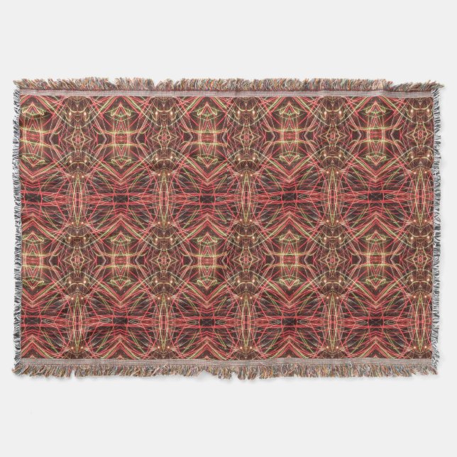 Manta Pattern of Bright Colors and Black Background (Anverso)