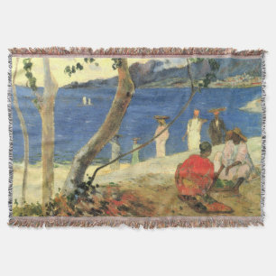 Manta Paul Gauguin Porteadores de frutas en la cala de T
