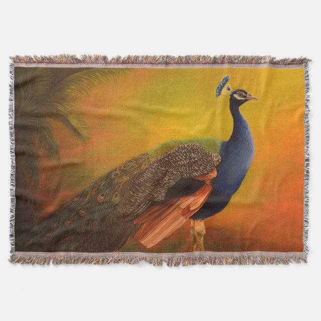 Manta Pavo real indio (Anverso)