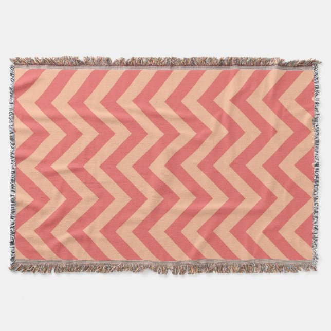 Manta Peach and Cranberry Chevron (Anverso)