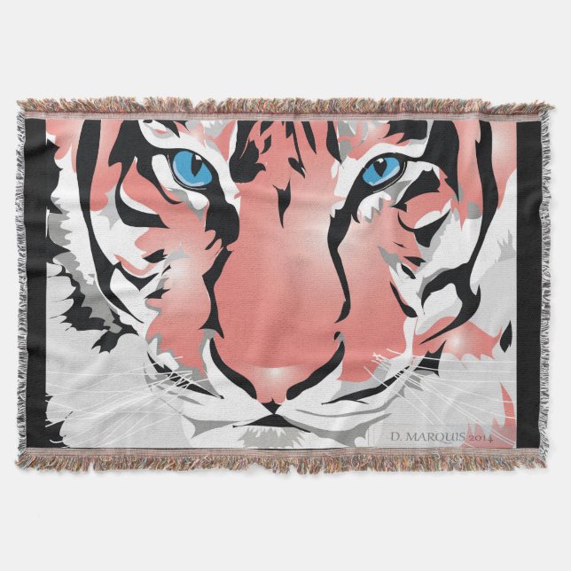 MANTA PEACH TIGER LANZAR BLANQUETA (Anverso)
