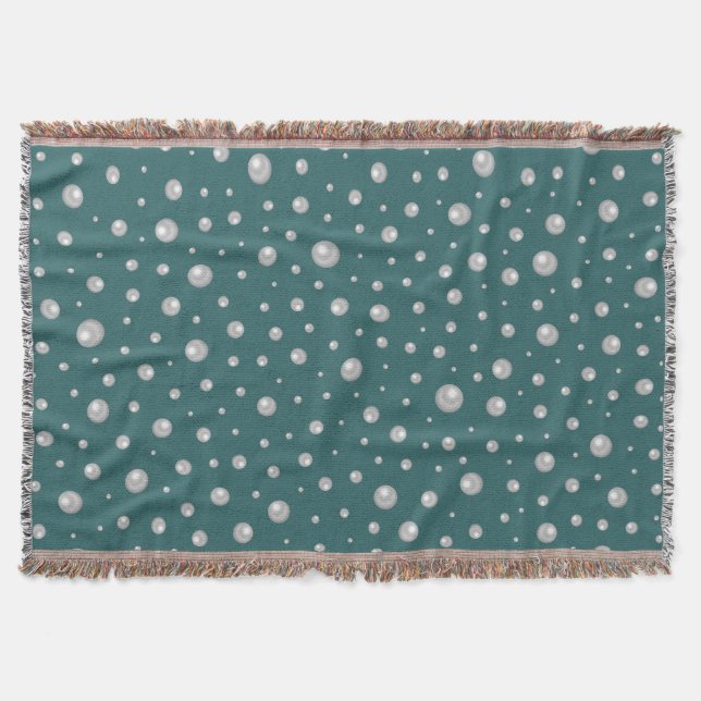 Manta Pearl Pattern on Transformative Teal Background (Anverso)