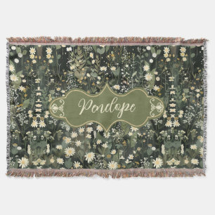 Manta Penelope Dark Daisy Floral