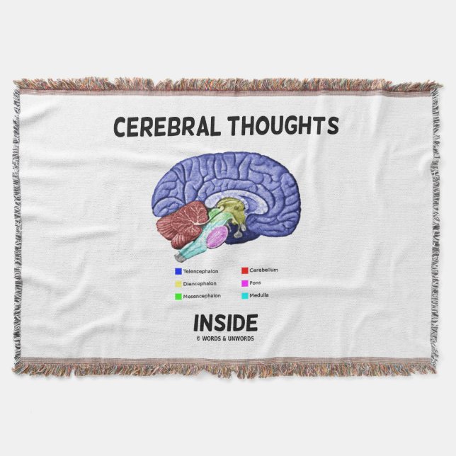 Manta Pensamientos cerebrales dentro del humor cerebral  (Anverso)