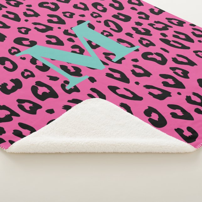 Manta pequeña de sherpa de felpa con estampado de  (3/4)
