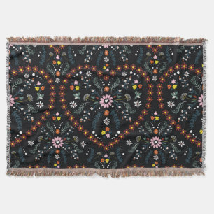 Manta Pequeño corazón floral: fantasía sin costuras.